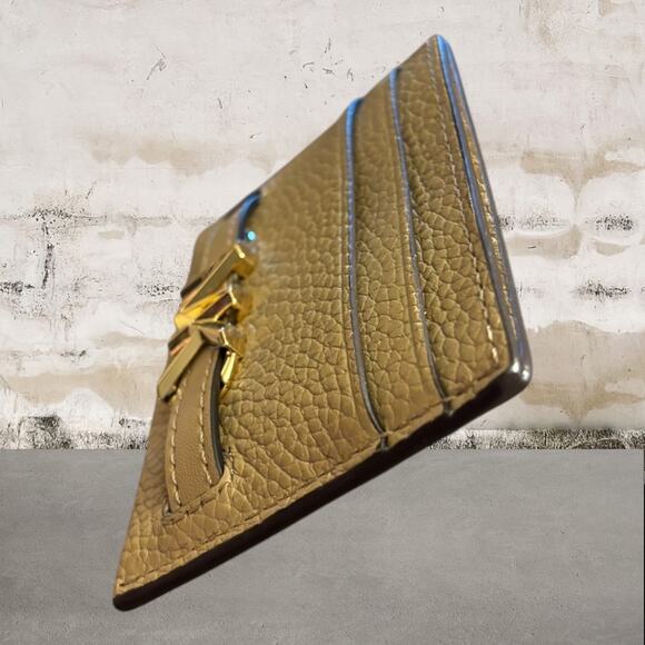 Michael Kors NWT Reed Large Card Holder Wallet MK Signature Logo Camel Leather - Picture 4 of 5